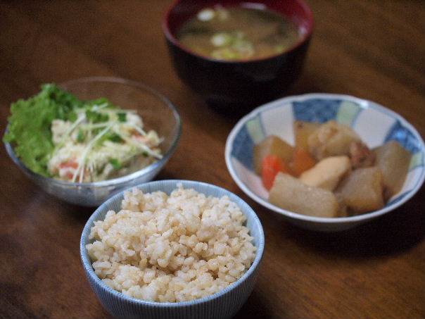 酒米「山田錦」製の玄米ごはん