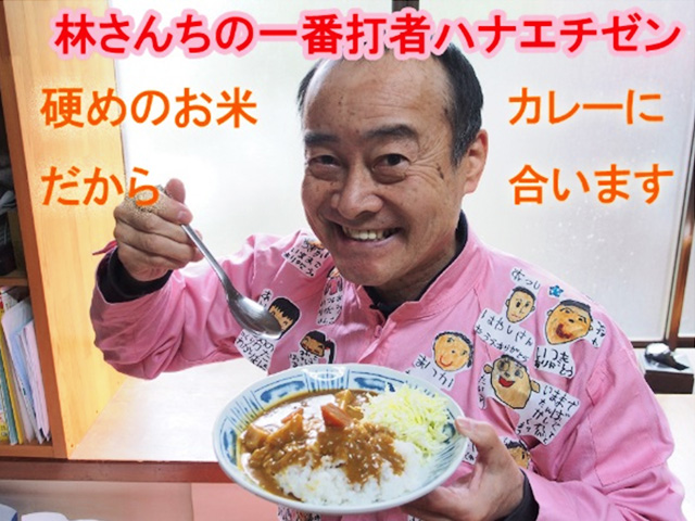 硬めのお米だからカレーに合います