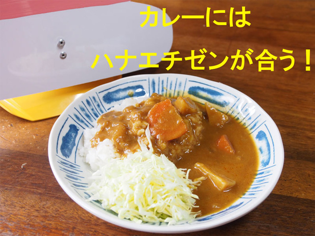 カレーにはハナエチゼンが合う