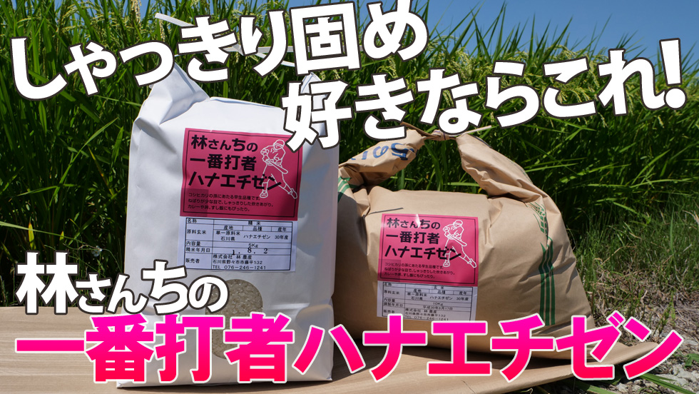 しゃっきり固め好きならこれ!林さんちの一番打者ハナエチゼン