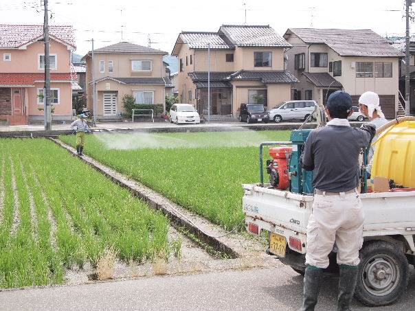 除草剤散布