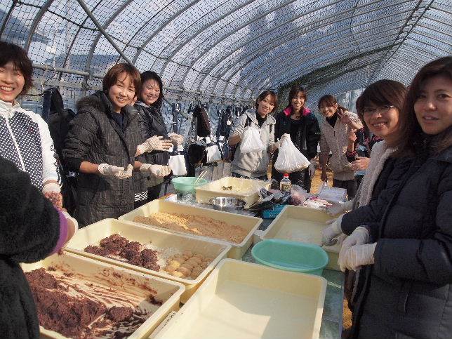 富陽学童野球クラブ餅つき