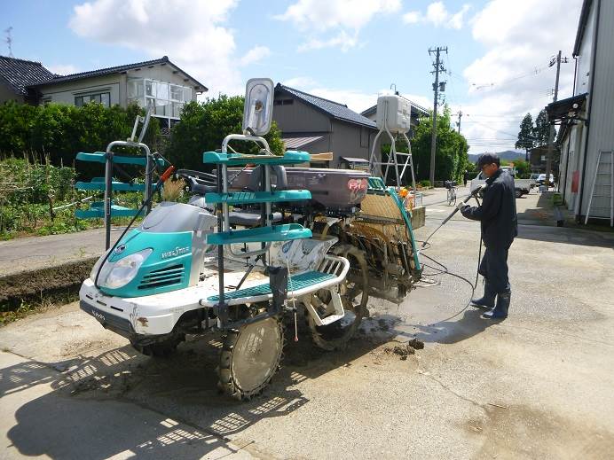 田植機ラスト整備