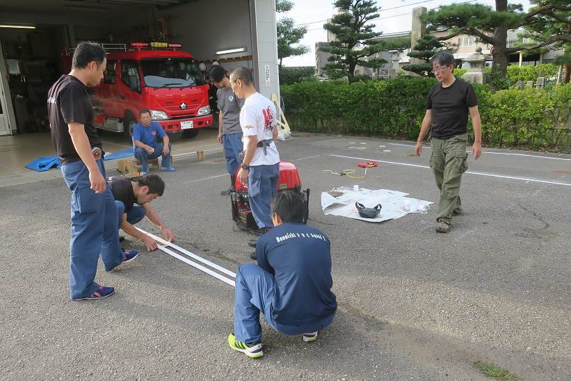 小型ポンプ操法