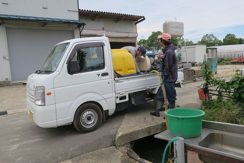 除草剤散布