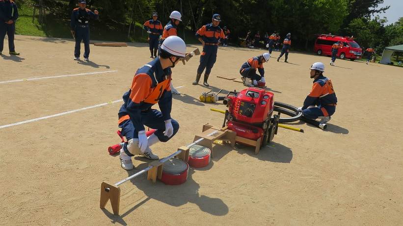 小型ポンプ操法