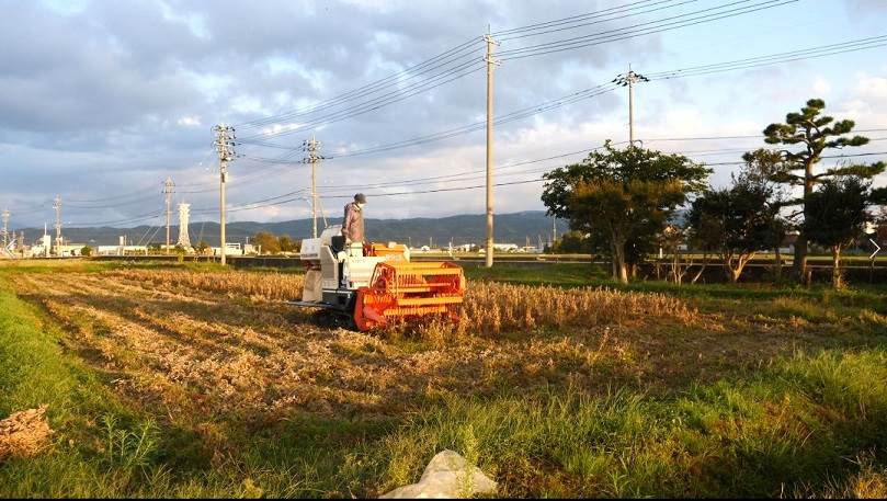 大豆コンバイン