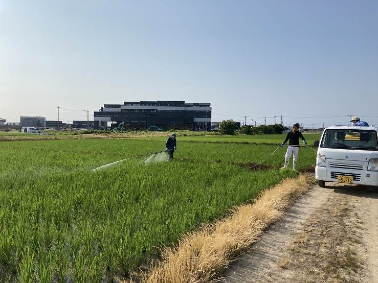 除草剤散布